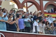 Una imagen de la tarde este sábado en la plaza de toros de San Benito. /SN