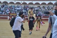 Una imagen de la tarde este sábado en la plaza de toros de San Benito. /SN