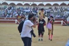 Una imagen de la tarde este sábado en la plaza de toros de San Benito. /SN