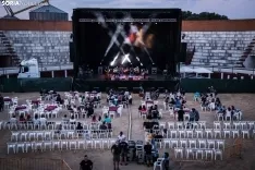 Una imagen del concierto de esta noche en Almazám. /Viksar Fotógrafo