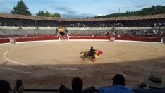 Foto 3 - Nueve orejas y dos rabos en la corrida de El Burgo: los tres actuantes salen por la puerta grande