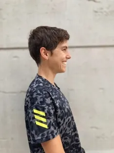Marta Pérez en un entrenamiento.