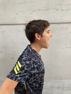 Marta Pérez en un entrenamiento.
