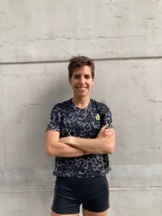 Marta Pérez en un entrenamiento.