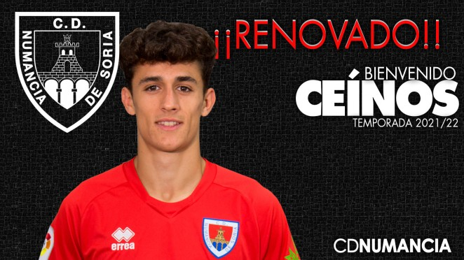 Ceínos renueva dos temporadas con el Numancia y pasa el primer equipo