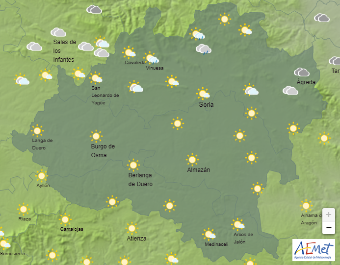 El tiempo en Soria: Las máximas se desploman más de 10 grados