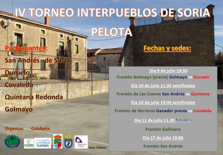 La provincia de Soria celebra el IV Torneo Interpueblos de Pelota