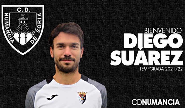 Diego Suárez, nuevo jugador del Numancia 