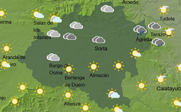 El tiempo en Soria: Siguen subiendo los termómetros y posibilidad de tormentas