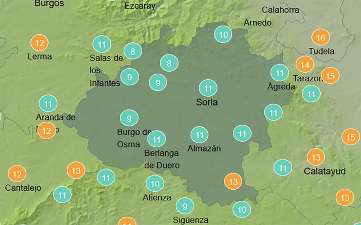 El tiempo en Soria: Descienden las temperaturas