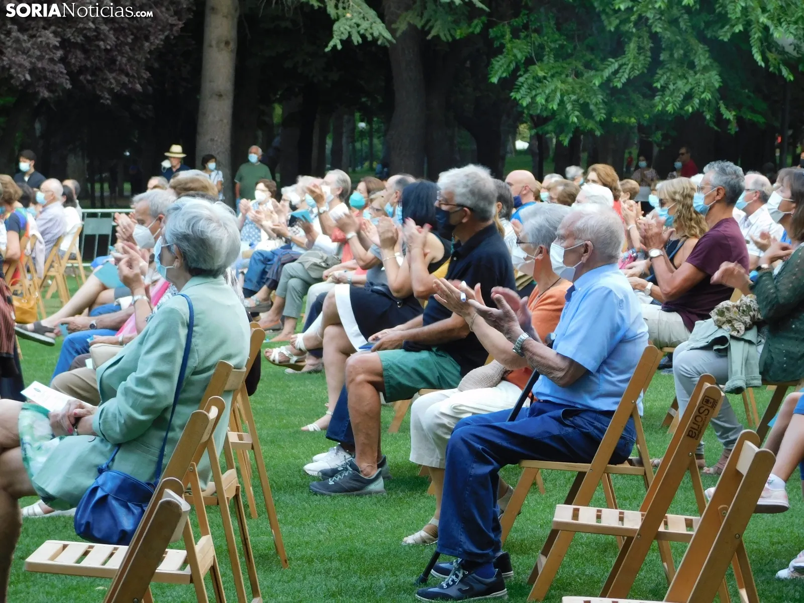Una imagen del concierto de esta tarde en la Alameda de Cervantes. /SN