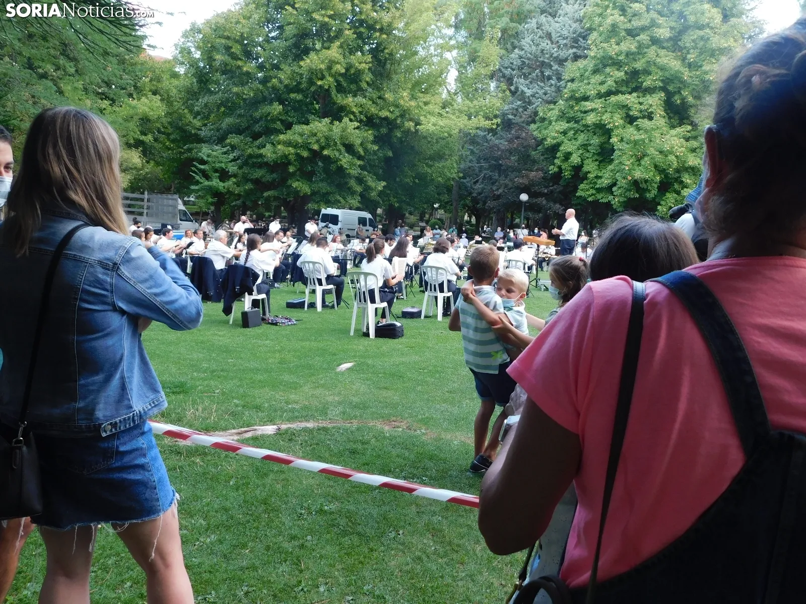 Una imagen del concierto de esta tarde en la Alameda de Cervantes. /SN
