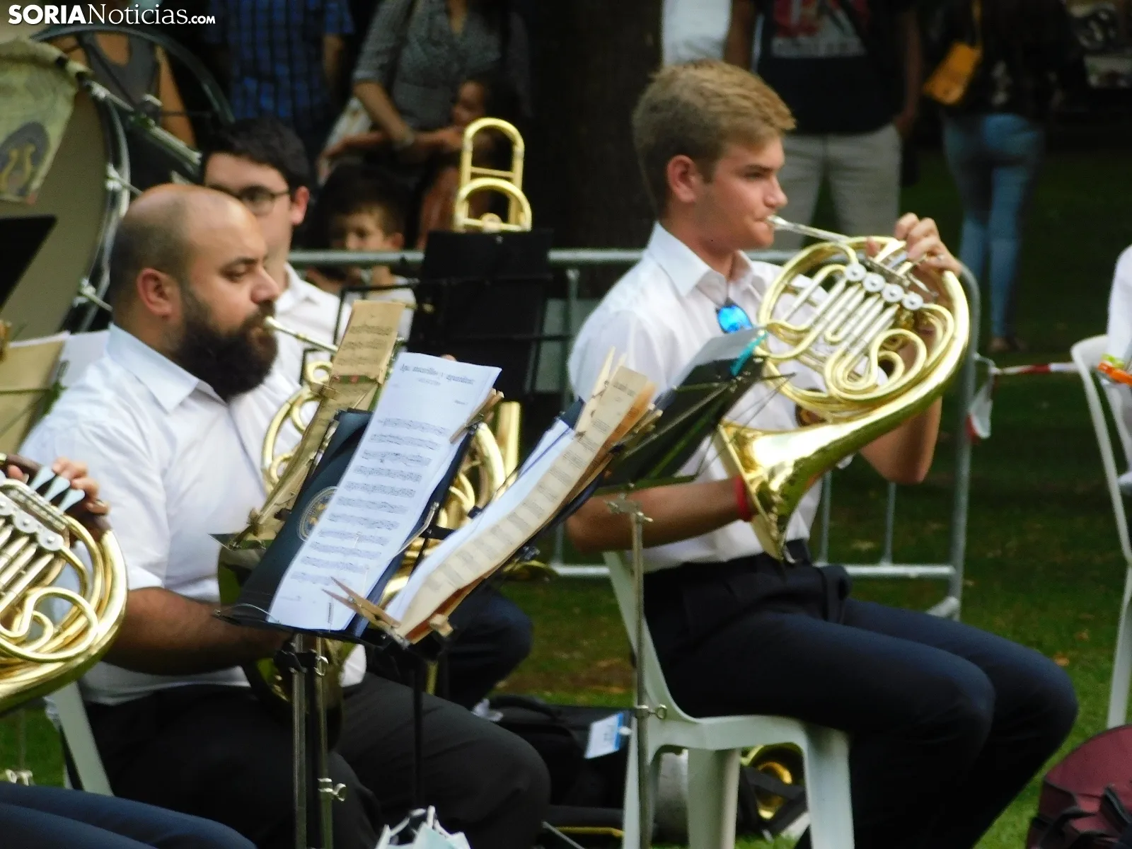Una imagen del concierto de esta tarde en la Alameda de Cervantes. /SN