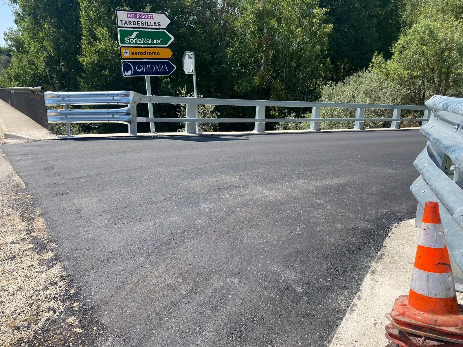 Foto 2 - Finalizan las obras en el puente de Garray