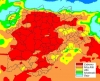 Mapa de riesgo de incendios forestales en Castilla y León. /AEMET