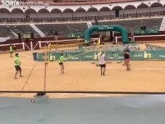 Imágenes de los encuentros de esta tarde.