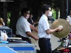 Una imagen del concierto de esta tarde en la Alameda de Cervantes. /SN