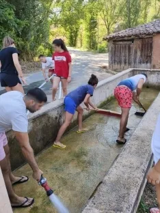 Una imagen de las labores. 