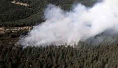 Imagen aérea del incendio. /INFOAR