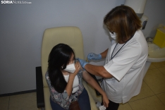 Vacunación de los jóvenes en El Mirón.