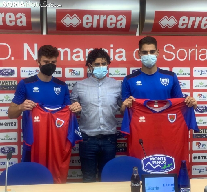 El Numancia presenta a Agüero y Arellano con la mira puesta en el ascenso 