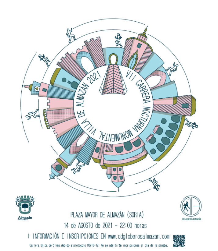 La VII edición de la Carrera Nocturna Monumental Villa de Almazán se celebrará el 14 de agosto
