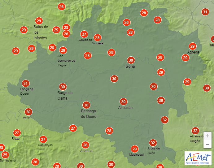El tiempo en Soria: arranca la semana más cálida del año