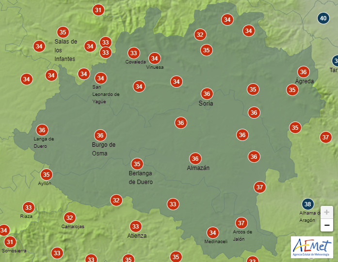 El tiempo en Soria: jueves de intenso calor y sol radiante