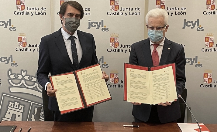 Junta y Cruz Roja suscriben un convenio de repoblación forestal para crear sumideros de carbono en parcelas de titularidad regional