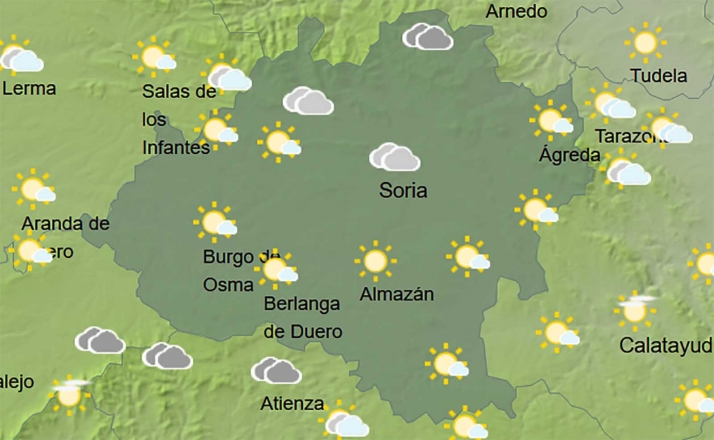 El tiempo en Soria: Más nubosidad para este jueves