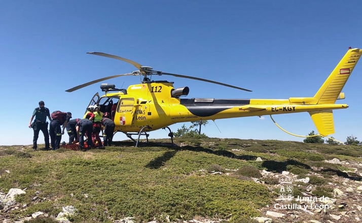 Evacuado un montañero fallecido en el monte Curavacas