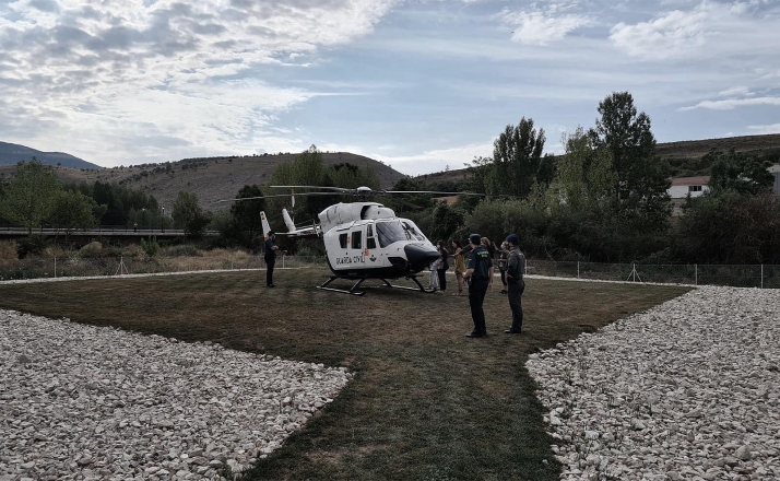Villar del Río estrena helipuerto