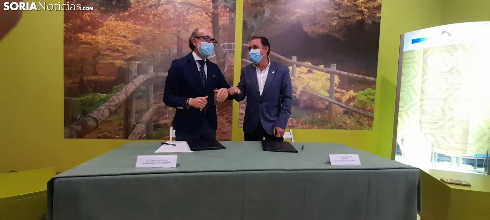 Foto 2 - Un protocolo suscrito entre Junta y Diputaci&oacute;n garantizar&aacute; inversiones de 0,4 M&euro; en cuatro a&ntilde;os para la villa romana de Cuevas de Soria