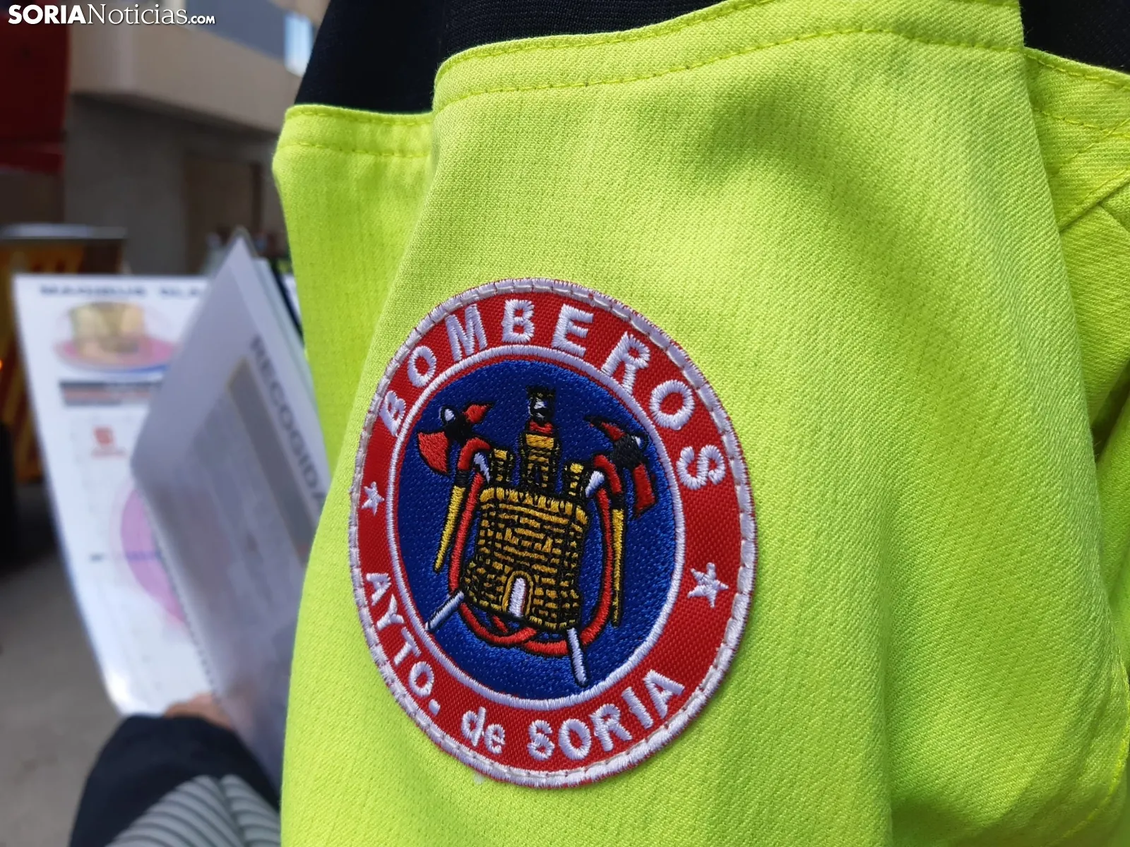 Prácticas con la nueva autoescala del Parque de Bomberos de Soria.