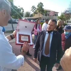 Visita de Ortega Smith a Almazán.