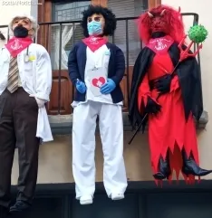 Diablillos ya colgados en Ágreda.