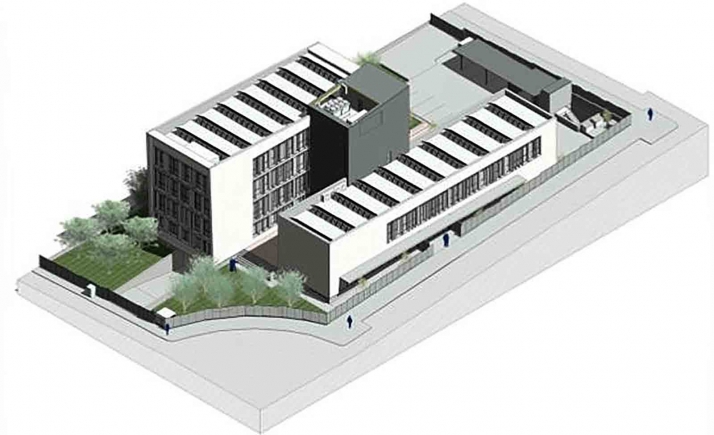 Imagen del futuro edificio, según el proyecto. 