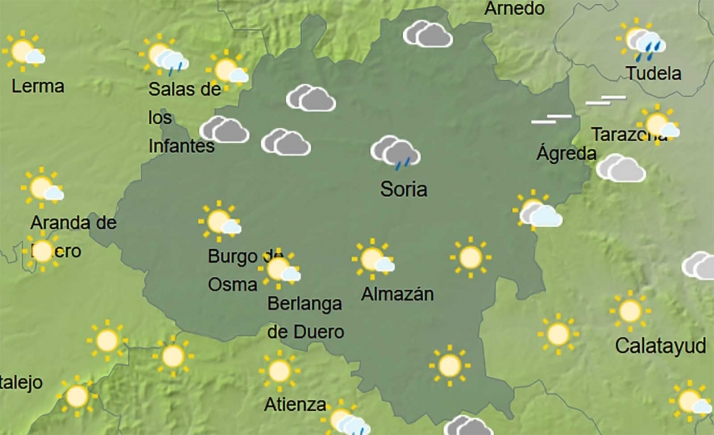 El tiempo en Soria: Mayor inestabilidad y bajan las máximas