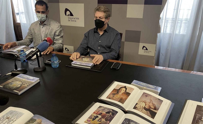 La Diputación descubre las pinturas de Alberto Pancorbo en el libro ‘De lo mágico a lo místico’ 