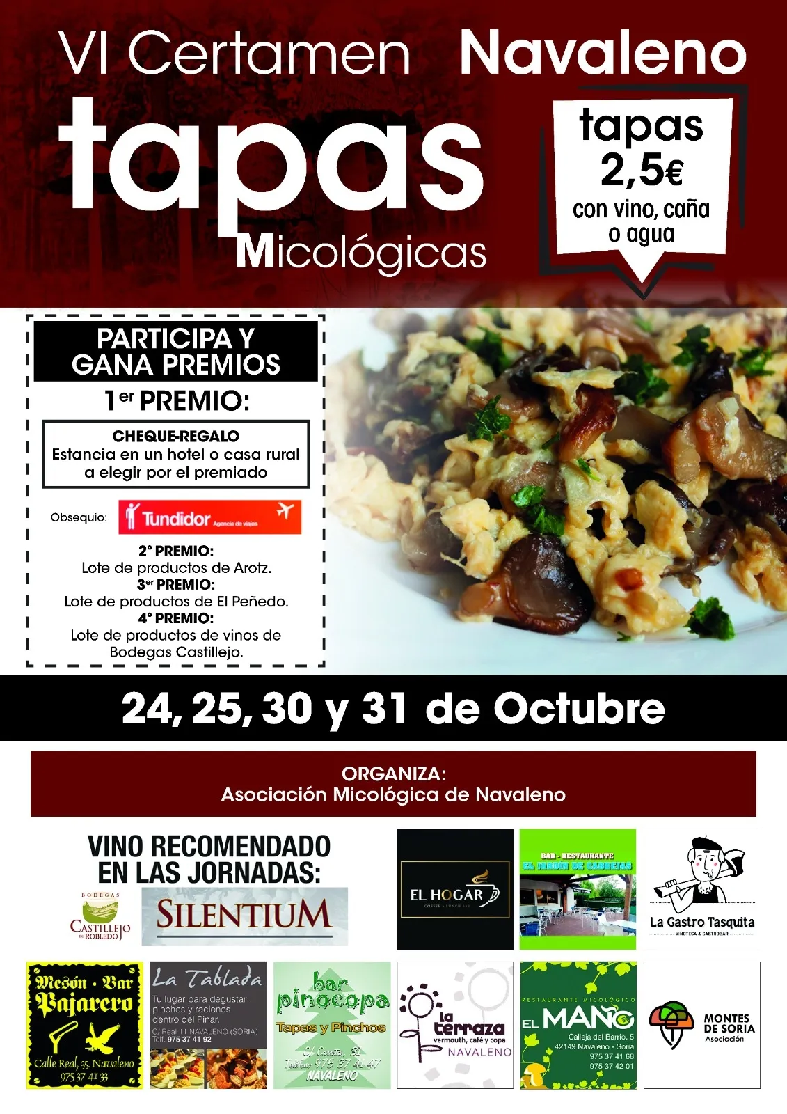 Foto 2 - Este fin de semana arranca el IV Certamen de tapas de setas en Navaleno