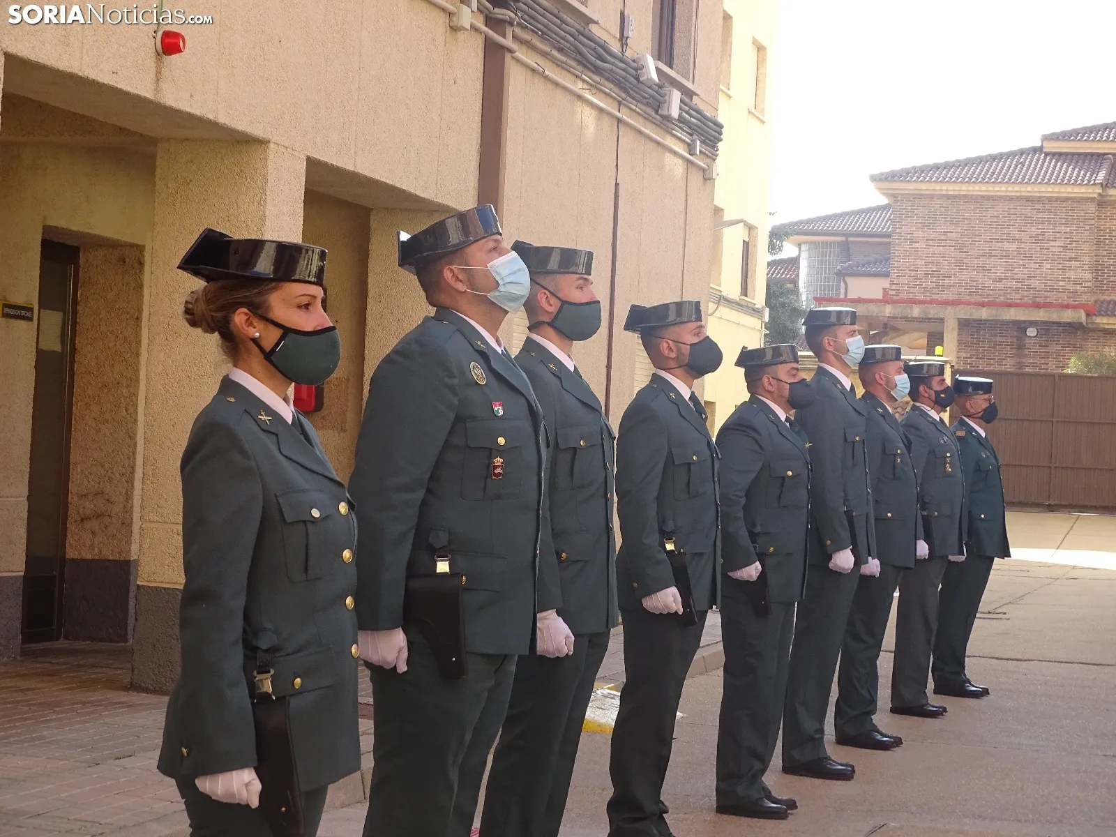 Una imagen del acto de bienvenida a los agentes en la sede de la Comandancia de Soria. /SN