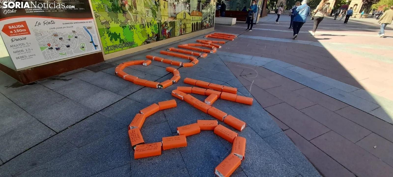 Una imagen del acto de sensibilización hoy en Granados. /SN