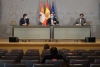 Quiñones, Carriedo e Igea, ayer en rueda de prensa en Valladolid. 