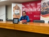 Alberto Toribio en la rueda de prensa previa al choque con el Arenal Emevé de Lugo.