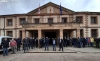 Concentración de funcionarios de prisiones el pasado abril en la capital. /SN