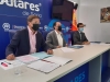 Martínez, Serrano y Cabezón durante la rueda de prensa.