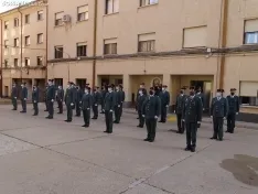 Una imagen del acto de bienvenida a los agentes en la sede de la Comandancia de Soria. /SN