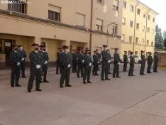 Una imagen del acto de bienvenida a los agentes en la sede de la Comandancia de Soria. /SN
