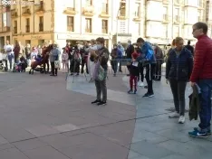 La plaza de Mariano Granados, este mediodía de domingo. /SN