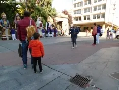 La plaza de Mariano Granados, este mediodía de domingo. /SN